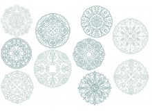Stickserie - Wintertime Mandalas